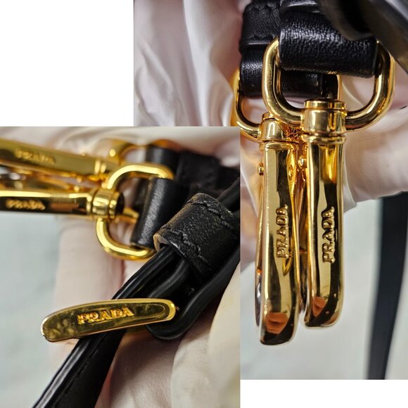 Authentic Prada Borsa a Mano Saffiano Black Tote - Picture 8 of 17